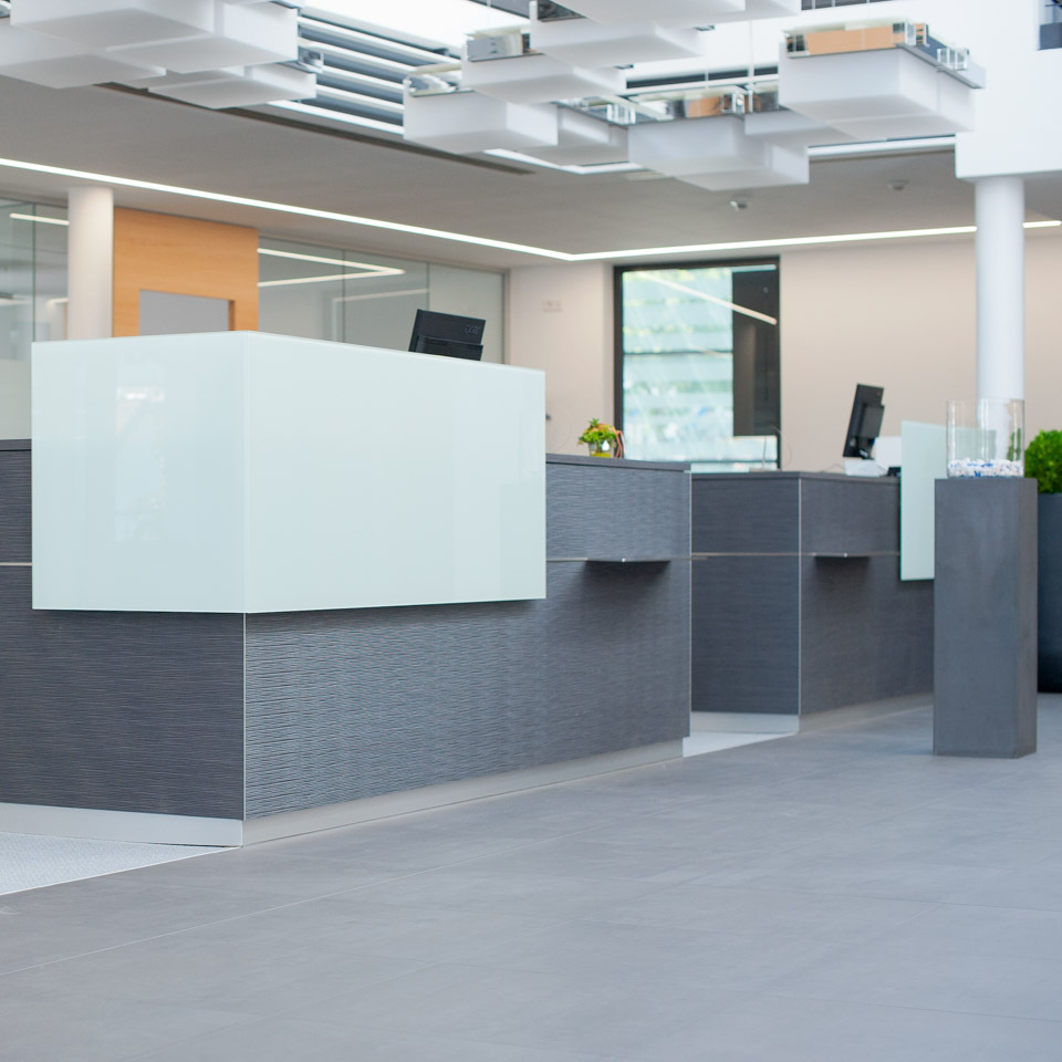 Volksbank Dialogelement Empfang Bankeinrichtung