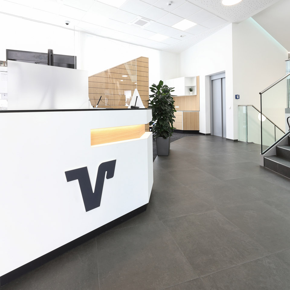 Volksbank Dialogelement Empfang Bankeinrichtung