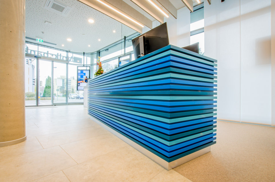 Empfangsbereich der Volksbank Radolfzell