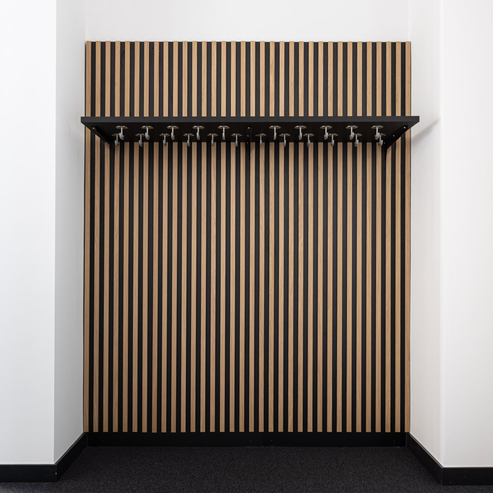 Garderobe Sparkasse Lörrach Kunde Lamellen