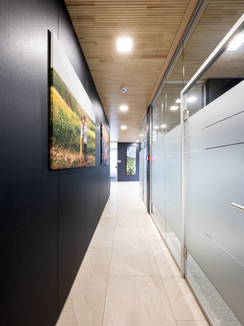 Volksbank Muellheim Glas-Systemtrennwand