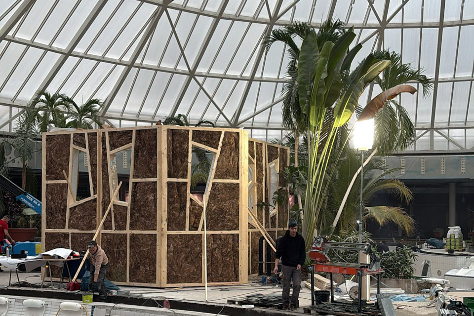 Therme Erding Innenausbau zweier Saunen